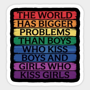 Gay Pride Month LGBT Gay Rainbow Saying Sticker